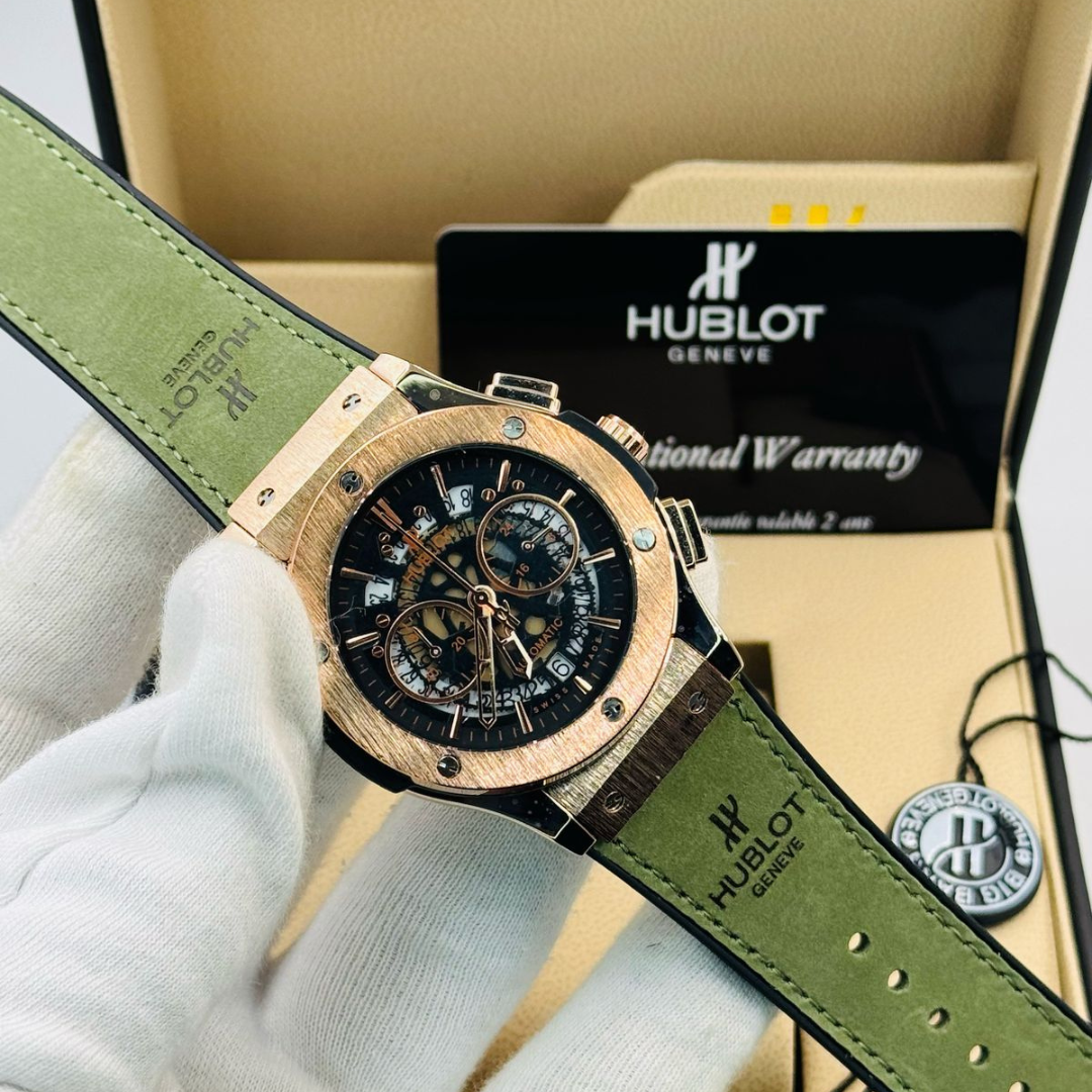 ساعة هوبلو الجلدية