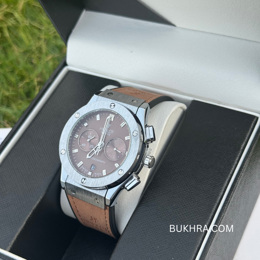 ساعة هوبلو الجلدية