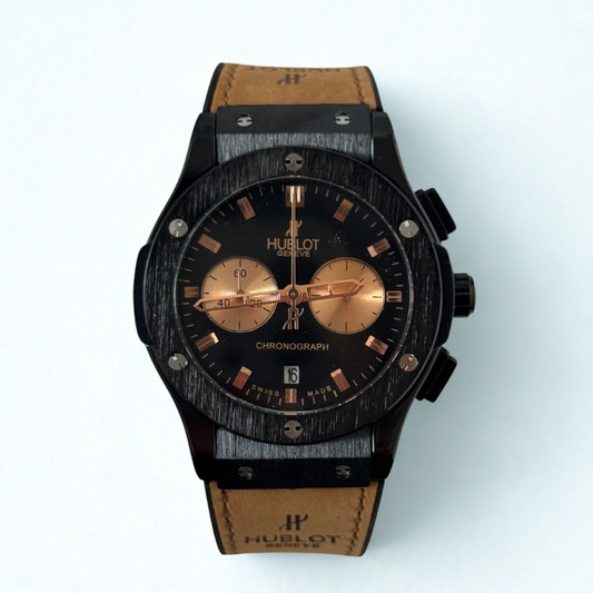 ساعة هوبلو الجلدية