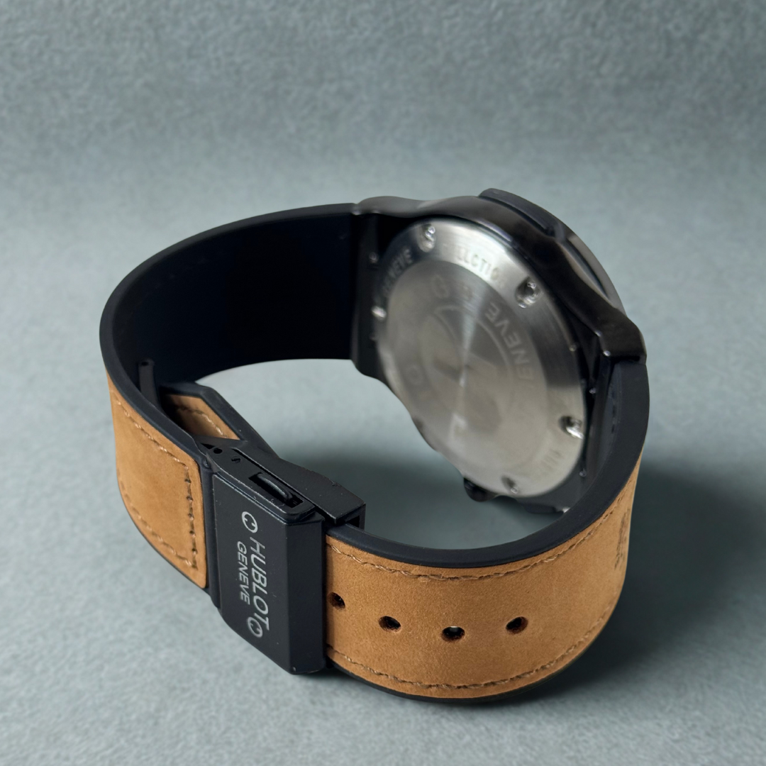 ساعة هوبلو الجلدية