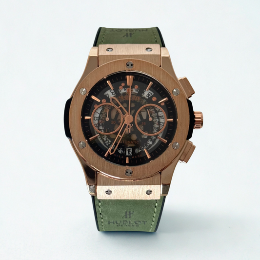 ساعة هوبلو الجلدية