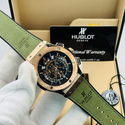 ساعة هوبلو الجلدية