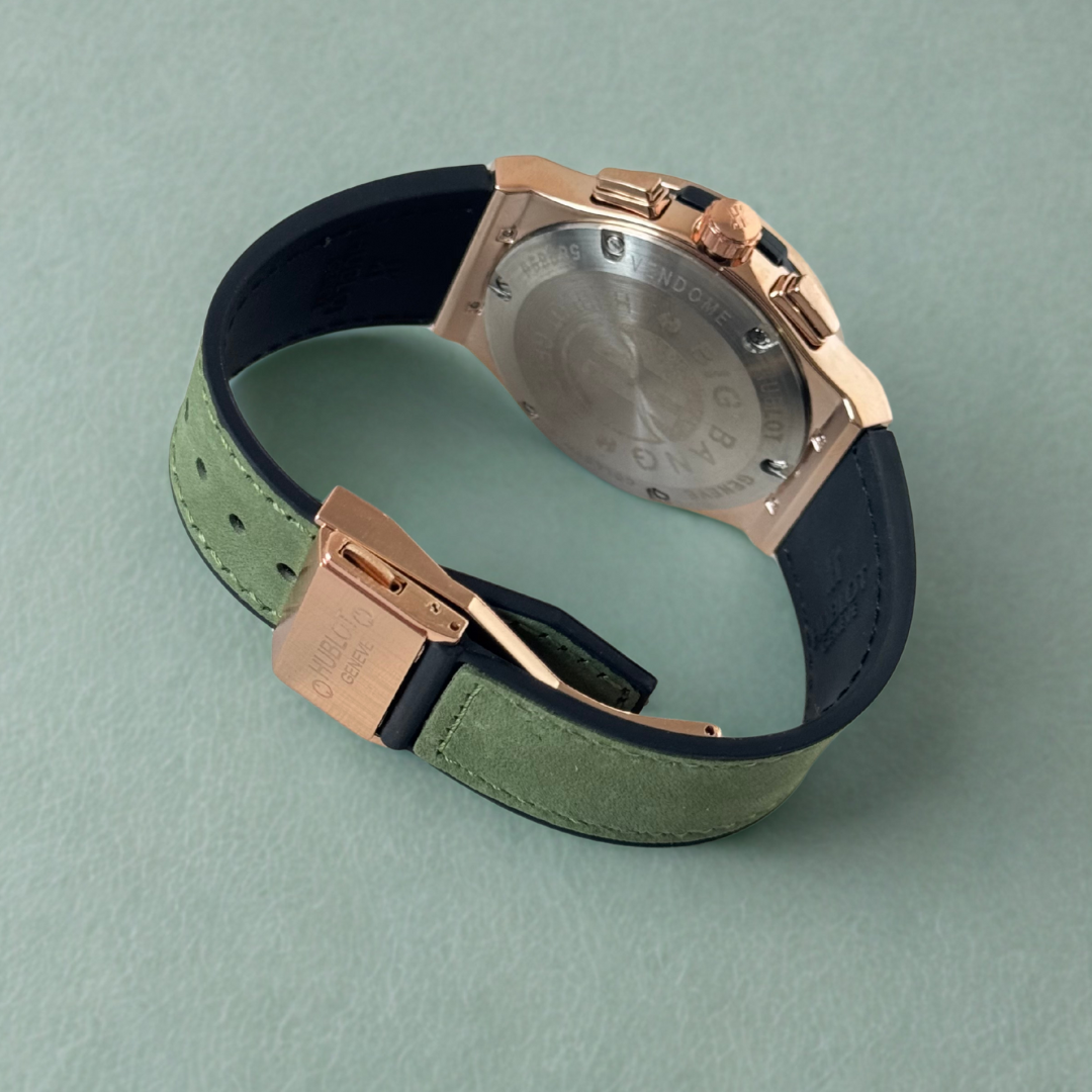 ساعة هوبلو الجلدية