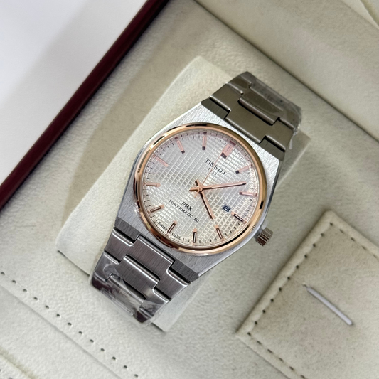 ساعة تيسوت من الفولاذ المقاوم للصدأ