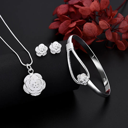 Flower Necklace Set